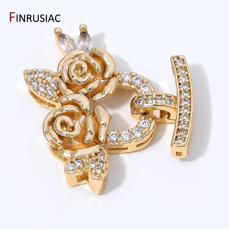 Jewelry Making Essentials - Chiusure a fiore in ottone placcato