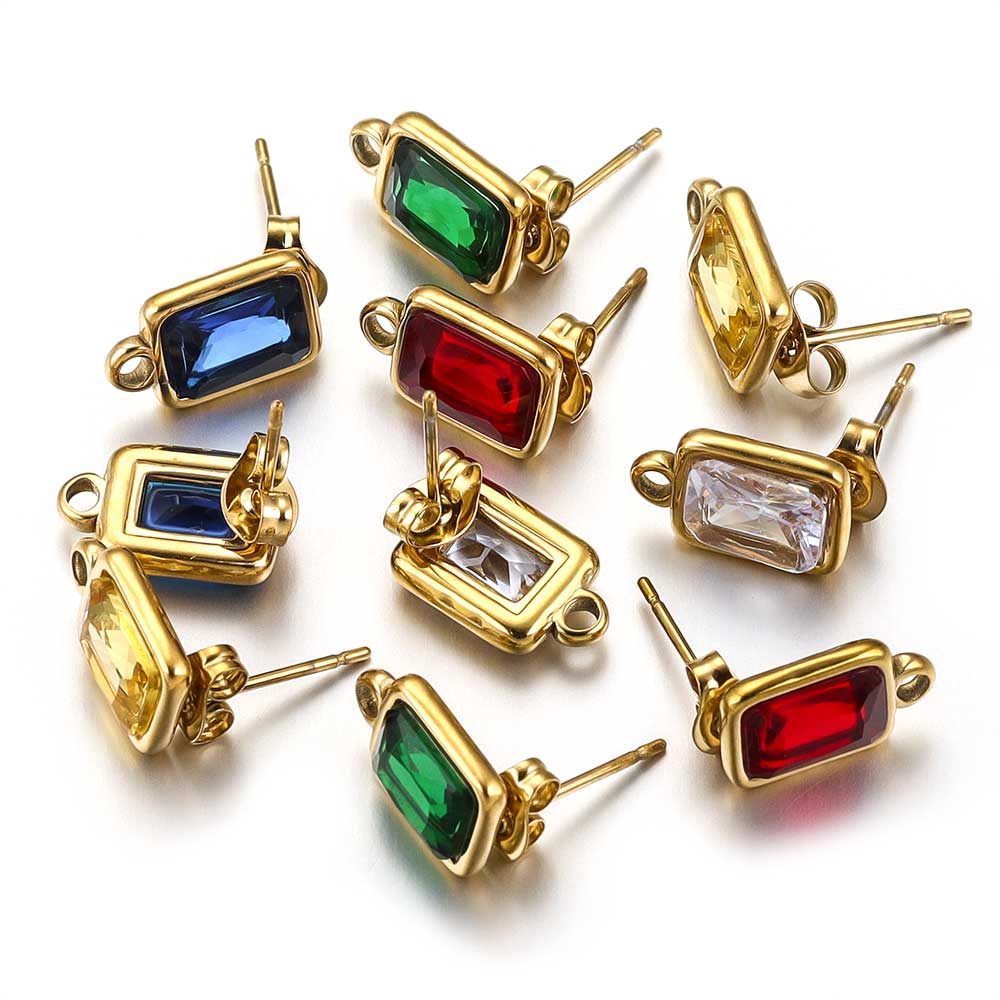 Jewelry Making Rivets - 4 pezzi in acciaio inossidabile placcato
