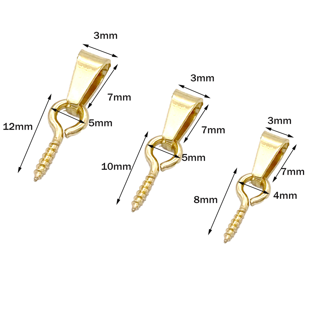 Jewelry Making Rivets - 20 pezzi in acciaio inox vite