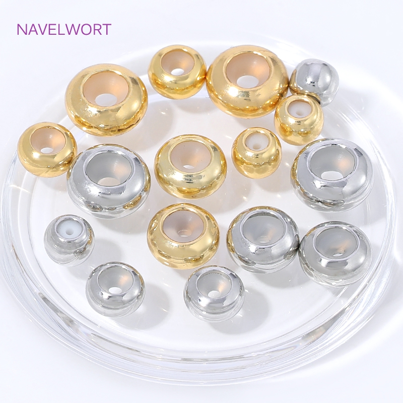 Jewelry Making Equipment - Perline in silicone placcate oro 18