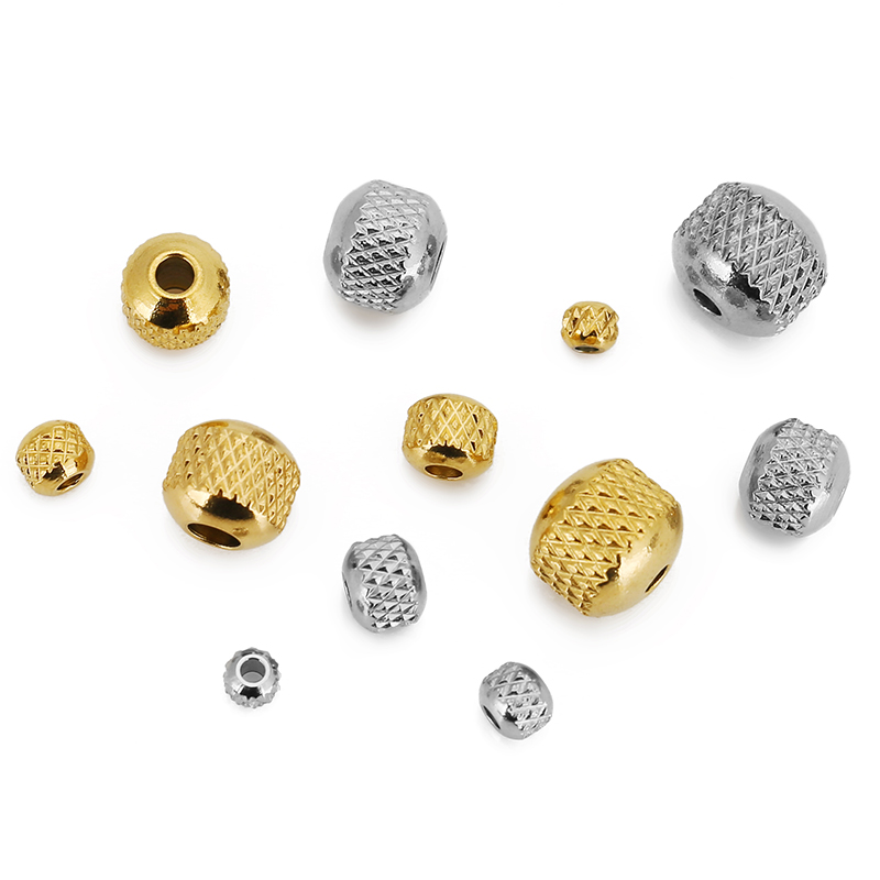 Jewelry Making Equipment - 30 Pezzi di Perline Distanziatrici Texturizzate