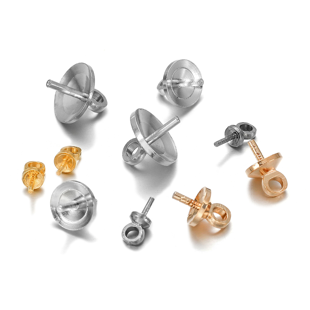 Jewelry Making Rivets - 50-100 pz/lotto Ottone Mezza foro Pendenti