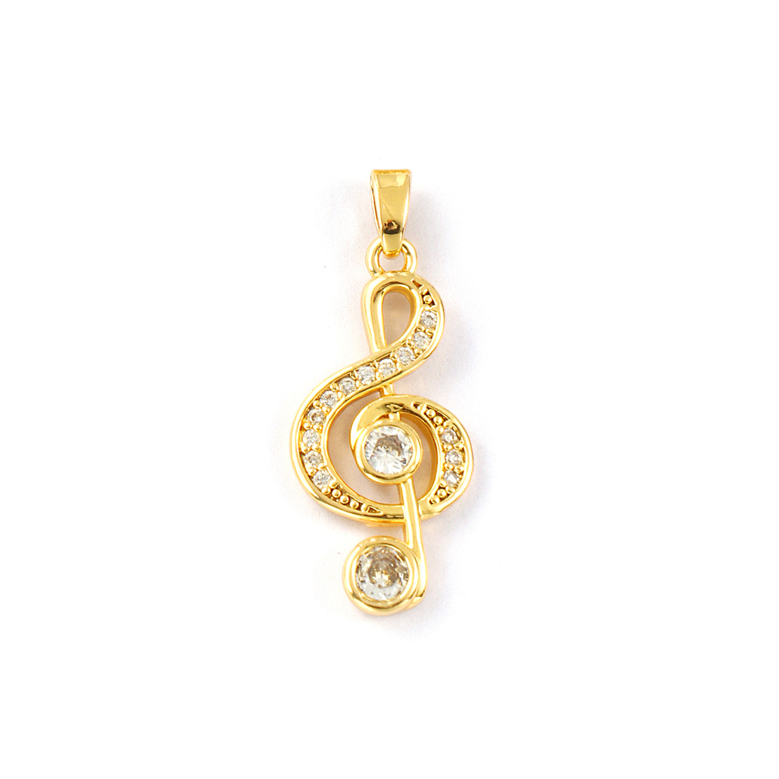 Jewelry Making Notes - Ciondoli stile nota musicale in ottone