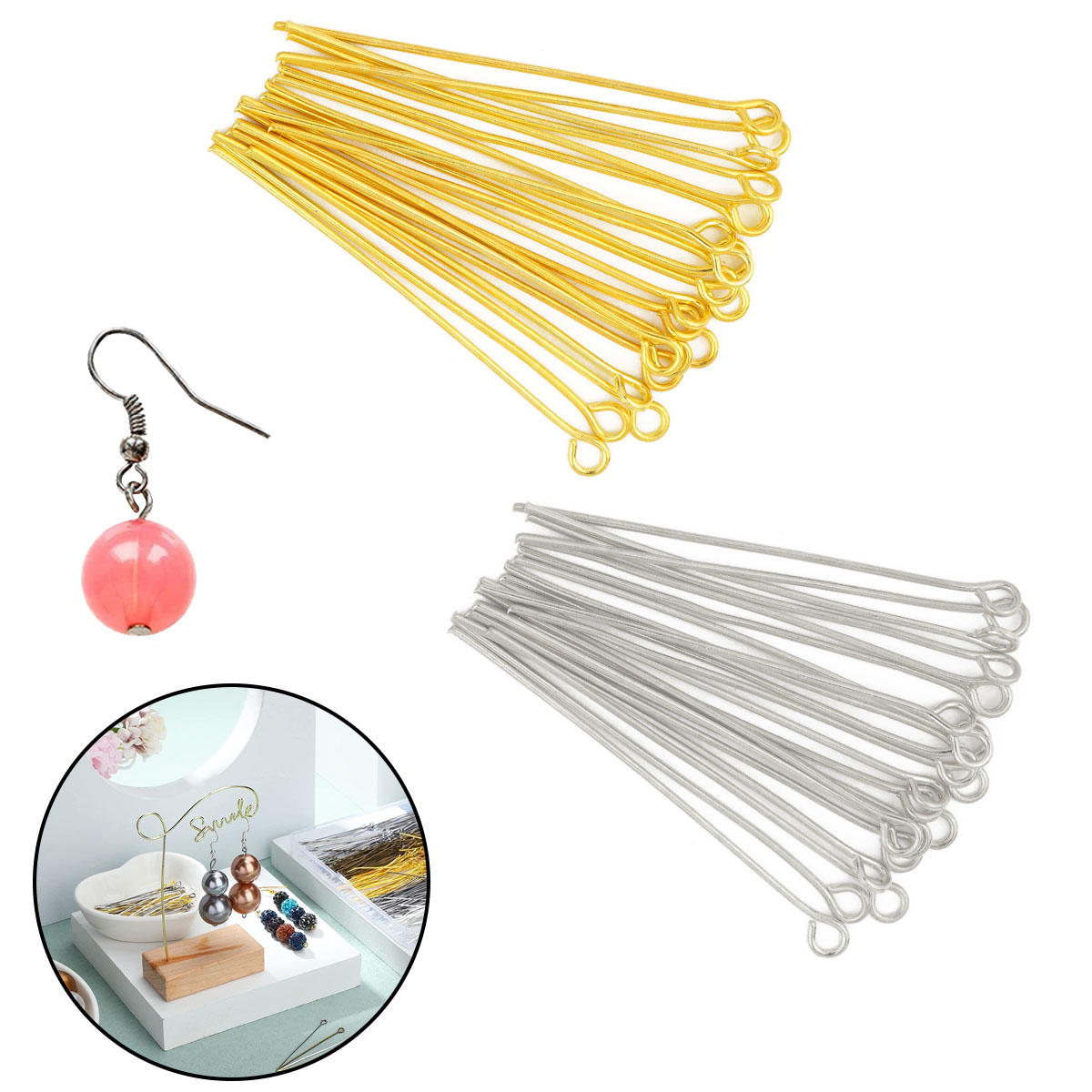 150 pz/pacco metallo 9-pin col - Jewelry Making Rivets recensione e prezzo